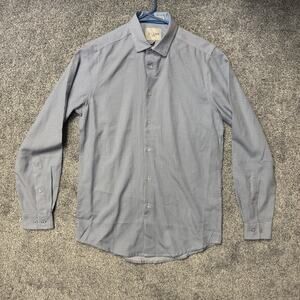 C-Lab NYC Slim Fit Dress Shirt Size Small Preppy Office Formal Comfort Stretch